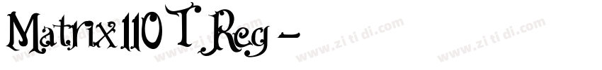 MatrixIIOT Reg字体转换